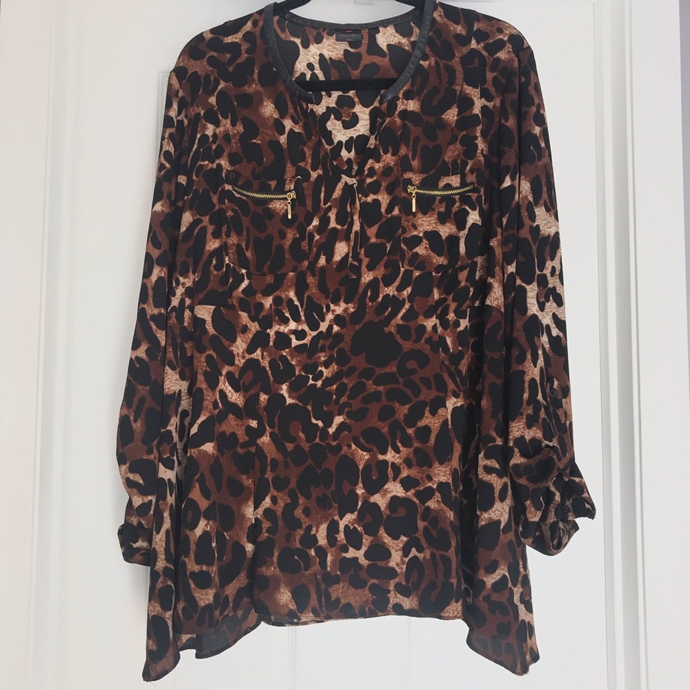 LEOPARD PRINT BLOUSE